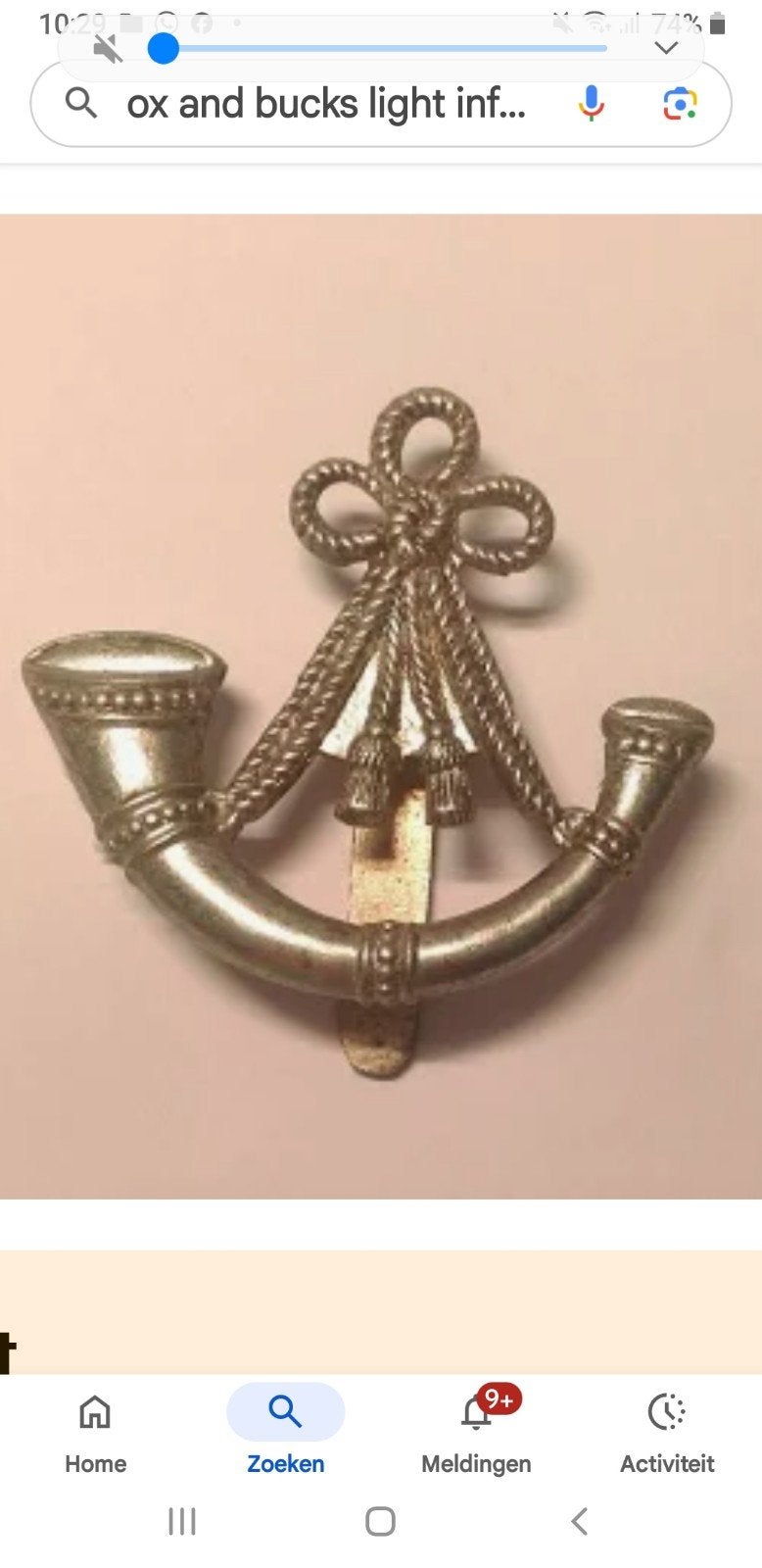 Gezocht dit Ox and Bucks L I embleem, Ophalen of Verzenden, Nederland, Embleem of Badge