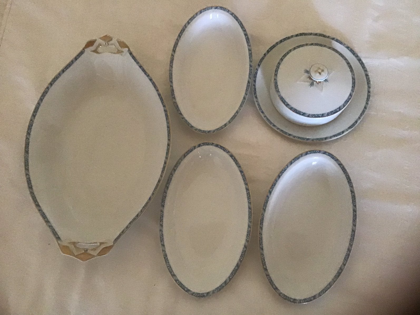 Servies delen van Graf & Krippner 1910-1935, Ophalen, Zo goed als nieuw, Porselein