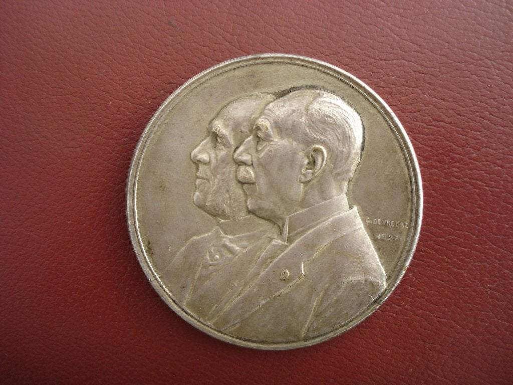 medaille penning munt La vieille montagne 1927 Fonson, Ophalen, Overige materialen, Buitenland