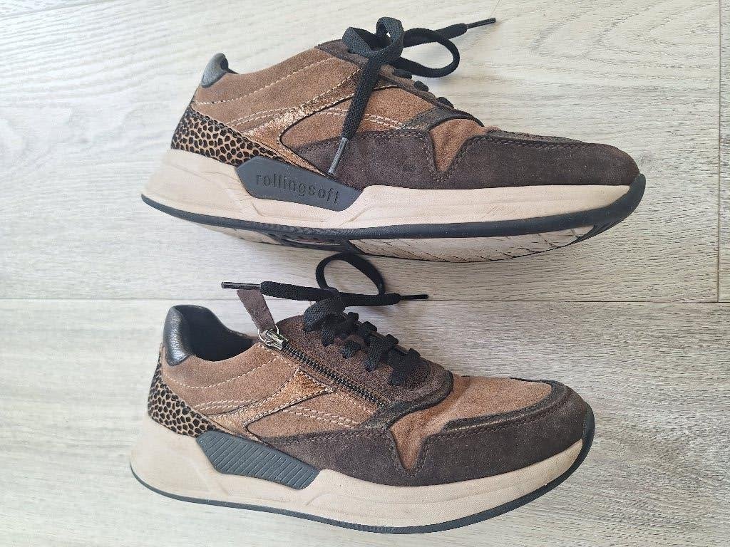 Gabor rolling soft maat 6,5 breedte H. Met rits, Kleding | Dames, Schoenen, Bruin, Gabor, Ophalen of Verzenden, Sneakers of Gympen