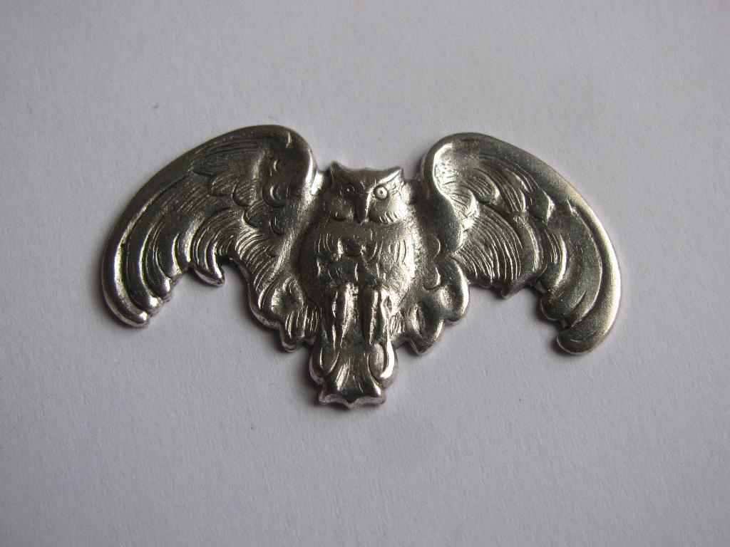 Zilver Kleurig Metalen Scrap Ornament - Uil 3.5 x 2 cm, Verzenden