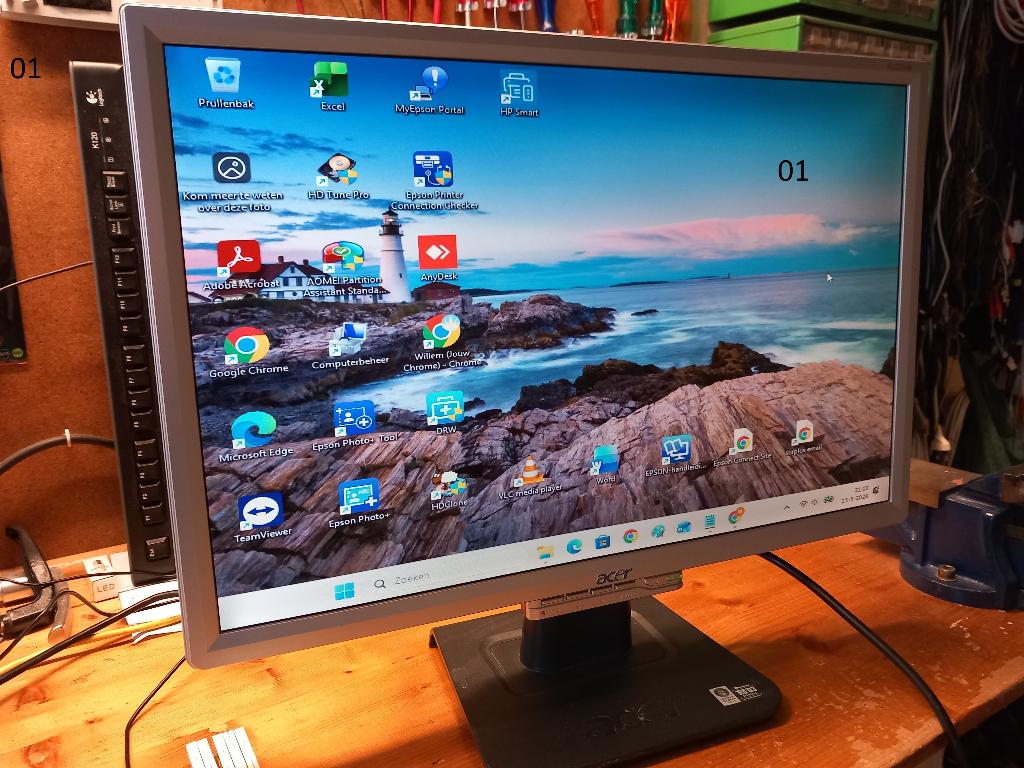 goede gebruikte monitoren, Ophalen, Gebruikt, 20-22 inch, Kantelbaar