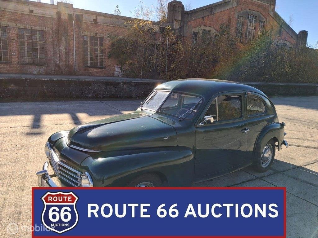 Volvo PV444 | 1953 | Route 66 Auctions, Auto's, Overige carrosserieën, Zwart, Bedrijf, Handgeschakeld