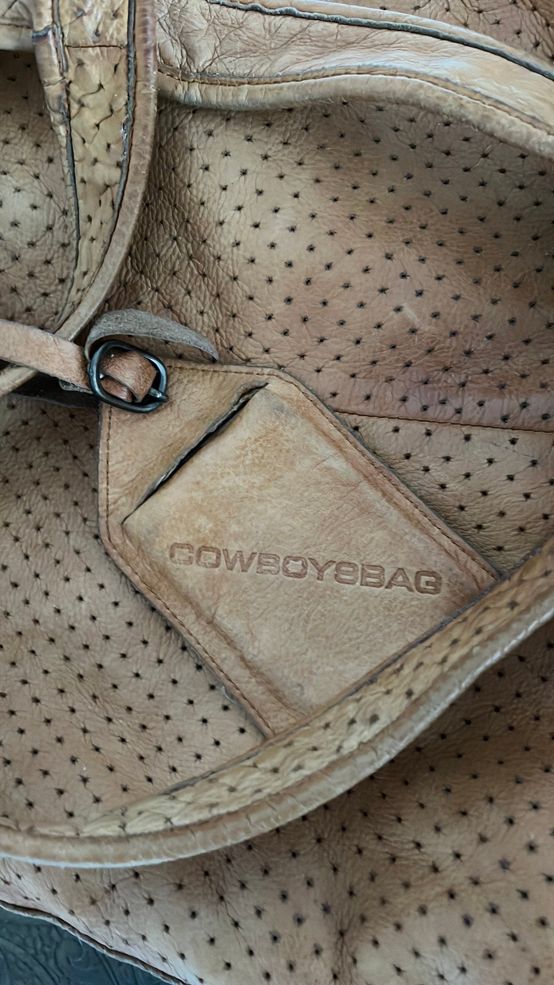 Cowboy bag, Ophalen, Zo goed als nieuw, Bruin