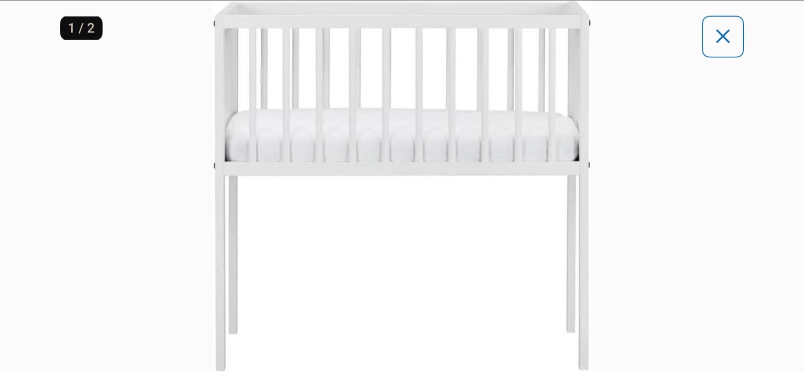Kinderwiegje zo goed als nieuw met nieuwe matras, Ophalen, Zo goed als nieuw, Wieg