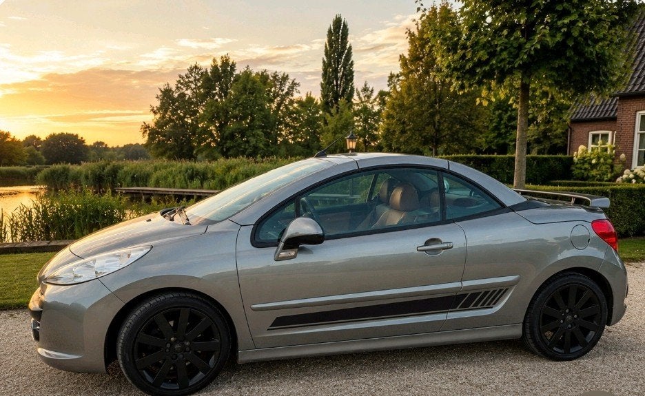 Peugeot 207 1.6 16V CC 110KW 2008 Grijs, Auto's, Peugeot, Voorwielaandrijving, 4 cilinders, Cabriolet, 4 stoelen