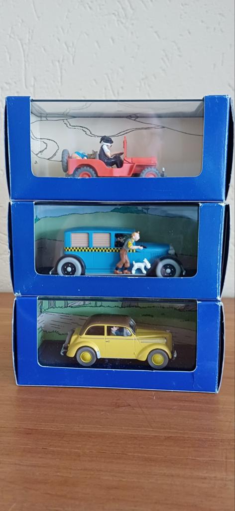 Kuifje modelauto's: Jeep, Taxi, Opel Olympia (3 stuks), Overige merken, Auto, 1:32 tot 1:50, Nieuw