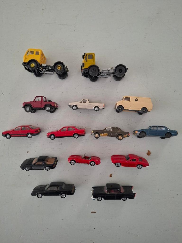 H0 modellen – Wiking & Monogram – jaren ’80 (BMW, VW & USA), Ophalen of Verzenden, Gebruikt, Auto, Wiking