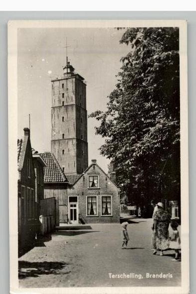 Terschelling Brandaris  zegel +st 1951