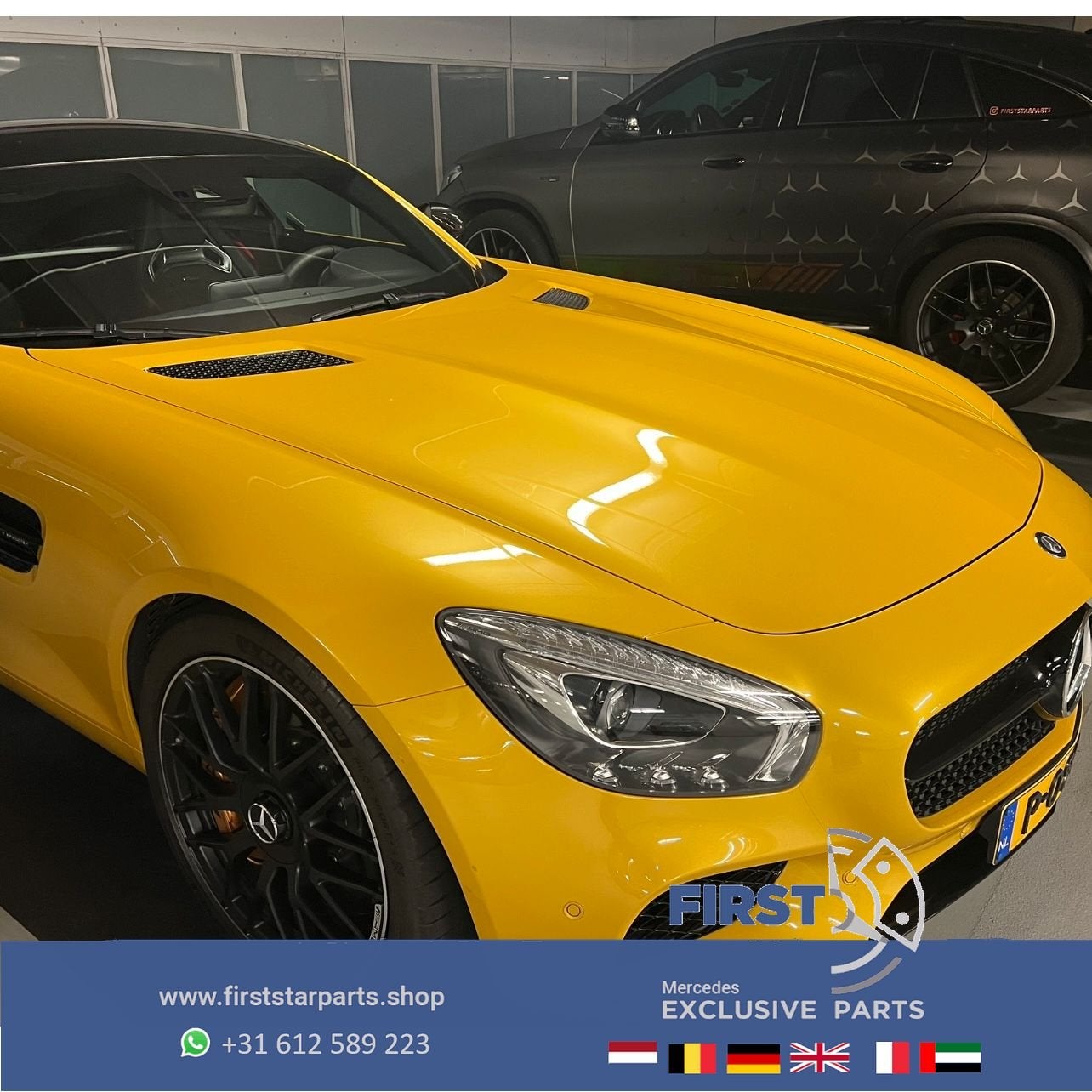 W190 C190 R190 AMG GT GTC GTR MOTORKAP Origineel Mercedes 20, Gebruikt, -, Voor, Ophalen of Verzenden