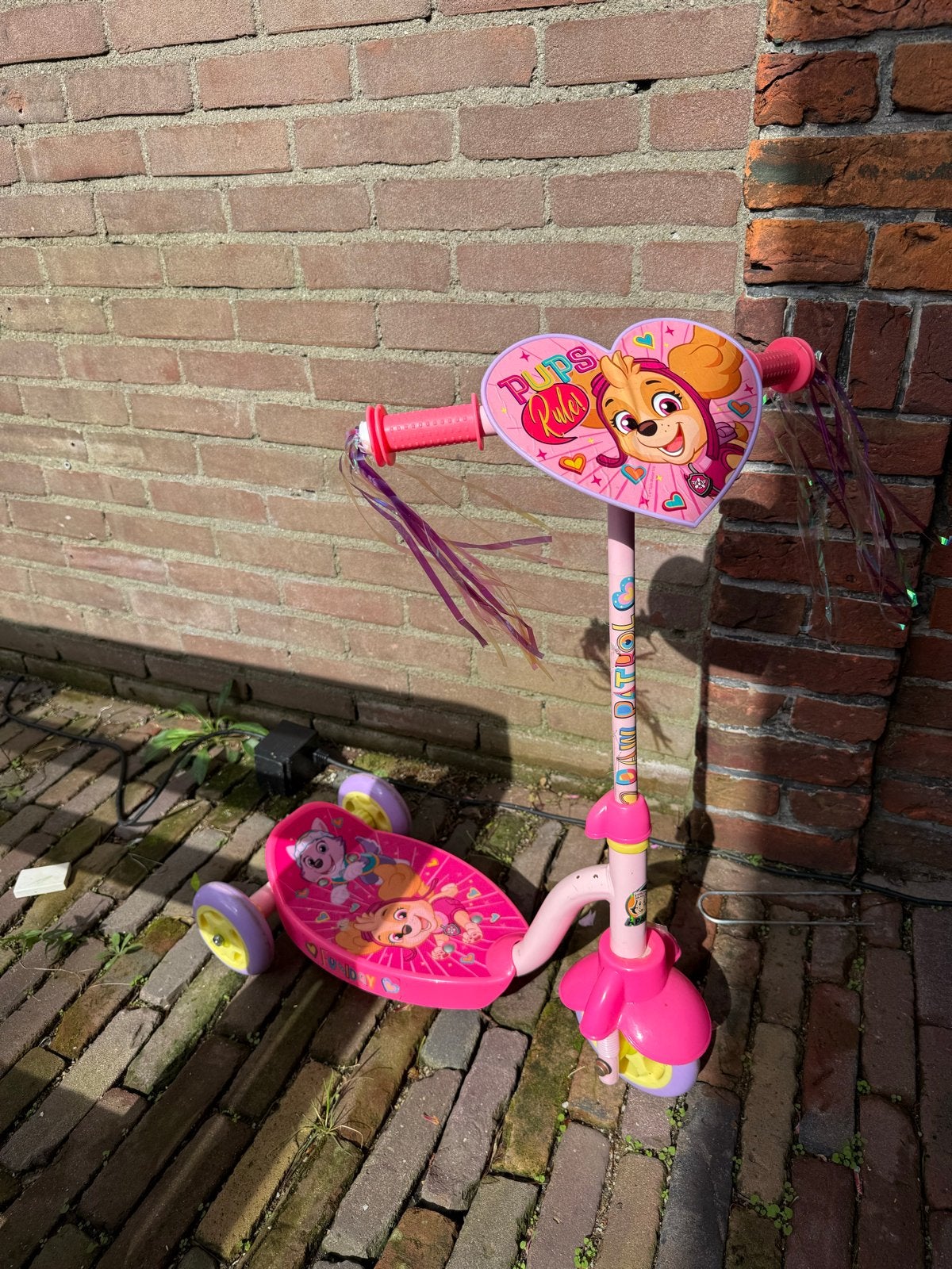 Paw Patrol Skye step - Roze kinderstep met 3 wielen, Ophalen, Gebruikt, Minder dan 16 inch