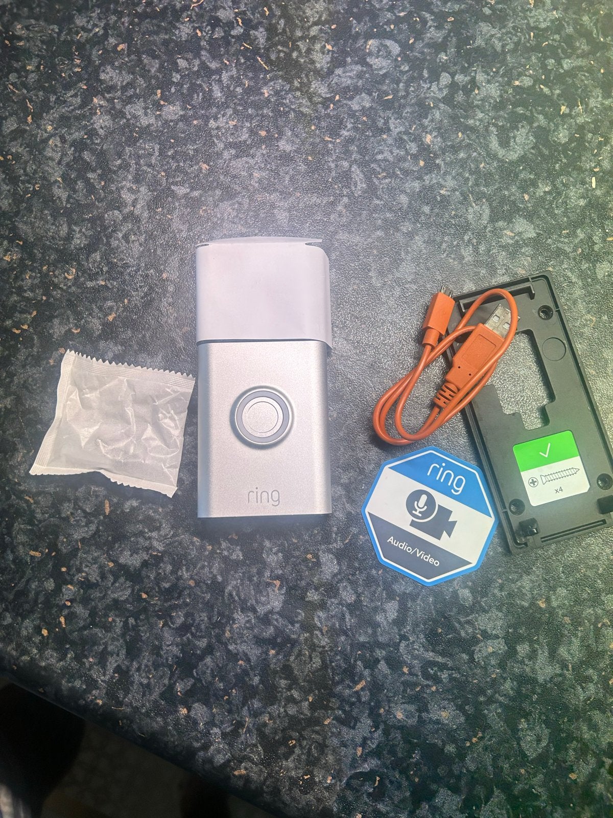 Ring Battery Doorbell - Draadloze Video Deurbel, Ophalen of Verzenden, Bewegingsdetectiesensor, Zo goed als nieuw, Draadloos