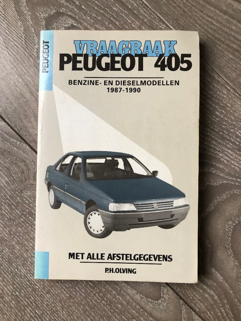 Vraagbaak Peugeot 405 Benzine- en Dieselmodellen 1987-1990, Ophalen of Verzenden