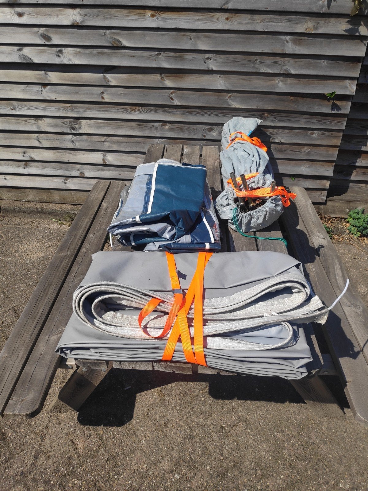 Voortent Gerjak met stalen frame onloopmaat 12-950, Ophalen of Verzenden, Gebruikt