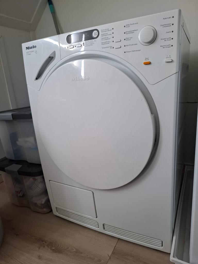 Miele Softtronic T 7744 C Condensdroger, Witgoed en Apparatuur, Wasdrogers, Gebruikt, Condens, 6 tot 8 kg, 85 tot 90 cm, Anti-kreukfase