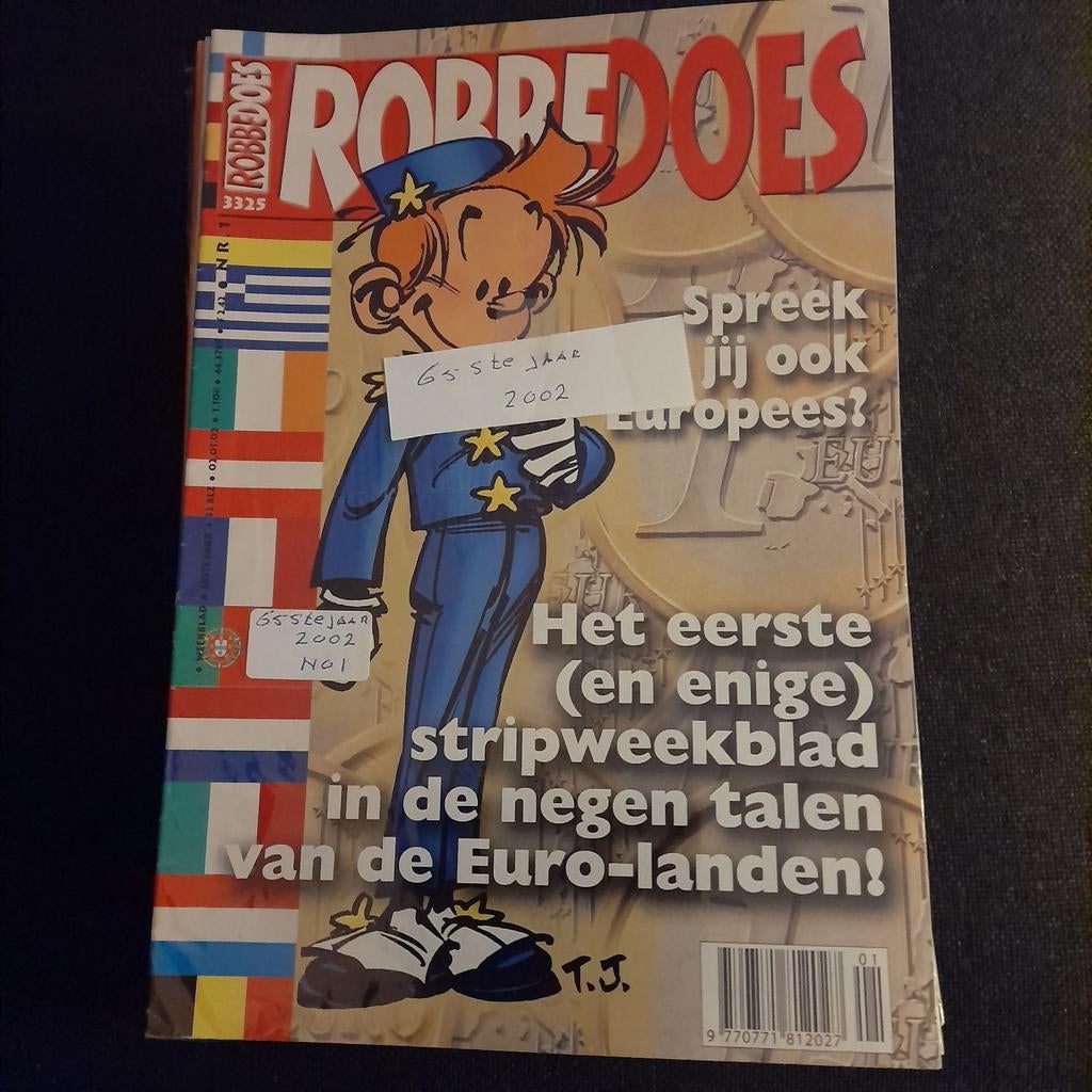 65 Robbedoes oude weekbladen en 11 x Sjors 1975/2003, Ophalen of Verzenden, Zo goed als nieuw, Boek of Spel