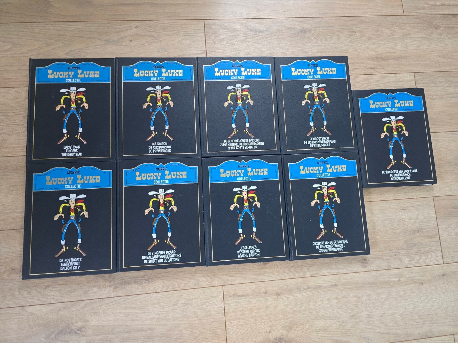 Lucky Luke Collectie - 9 Luxe Hardcover Stripboeken, Meerdere stripboeken, Ophalen, Zo goed als nieuw
