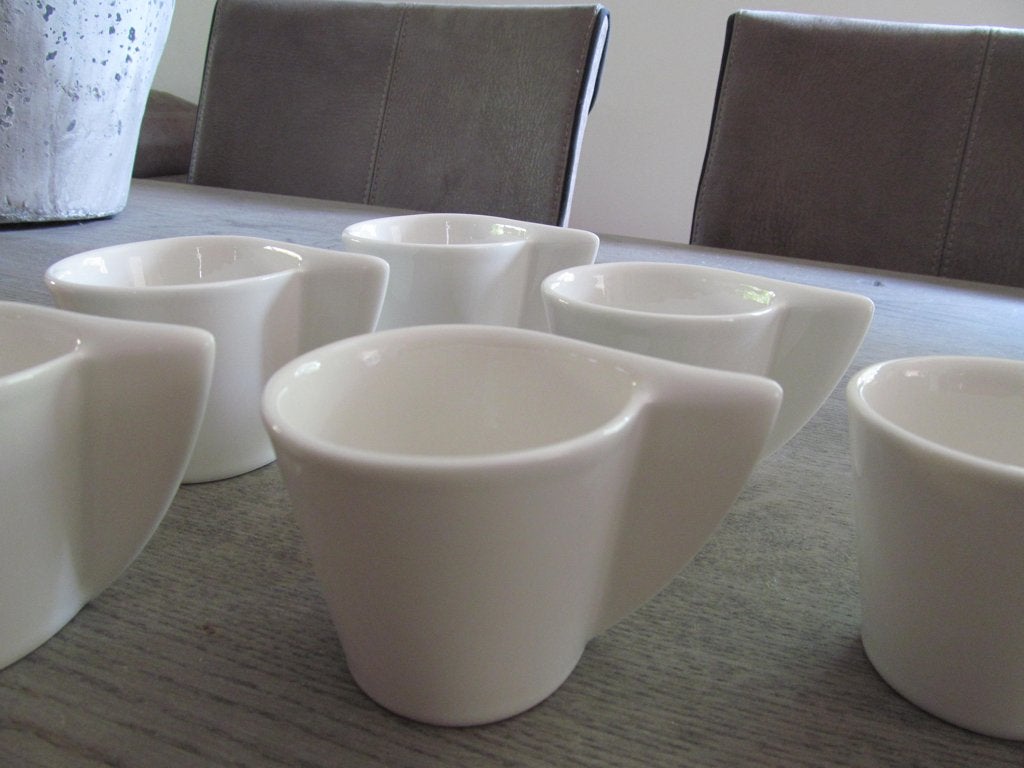 6 Villeroy & Boch New Wave Espresso Mokken, Keramiek, Villeroy & Boch, Zo goed als nieuw, Modern