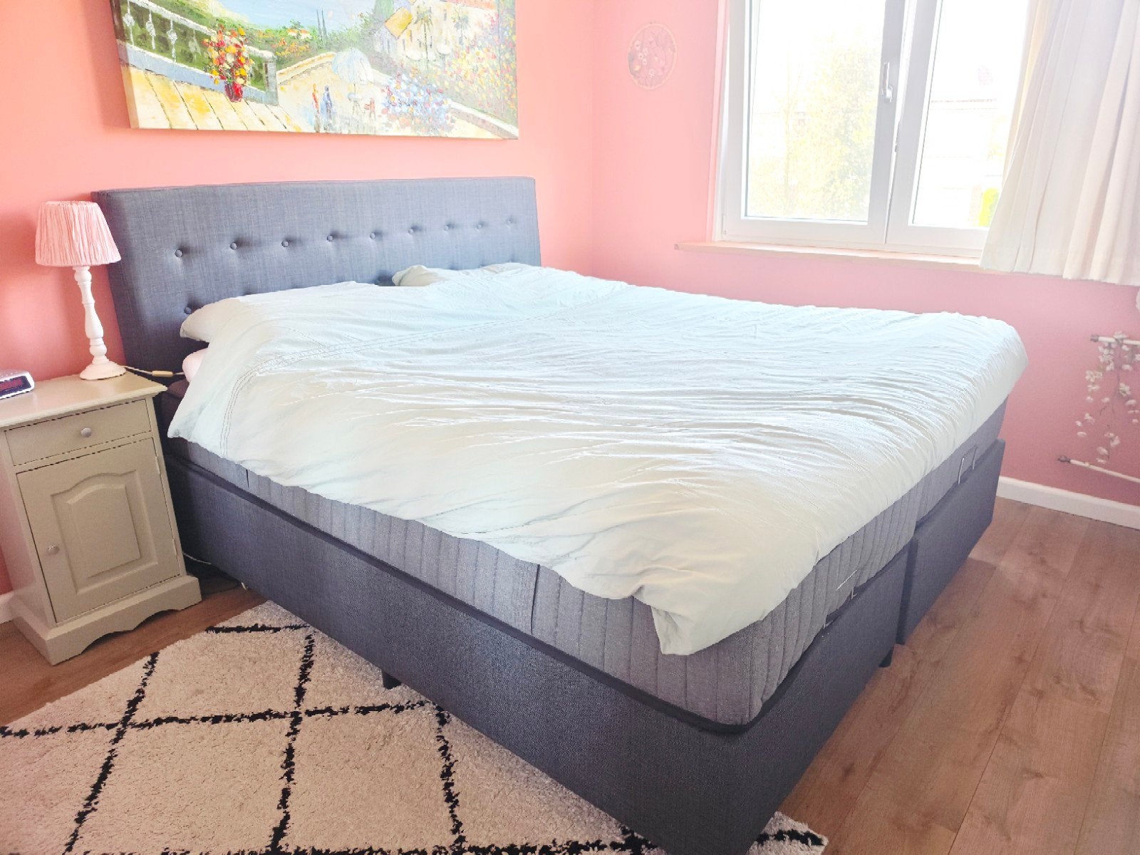 Serta Splendid Royal luxe boxspring 180x200 cm opbergruimte!, Ophalen of Verzenden, Gebruikt, Tweepersoons, 180 cm