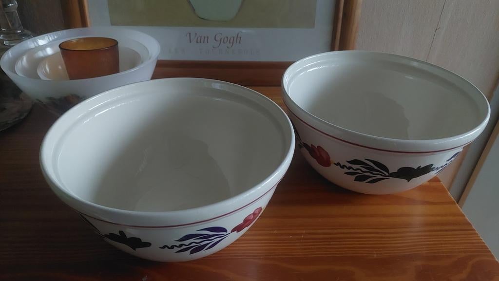 Boerenbont schalen - Set van 2, Ophalen of Verzenden