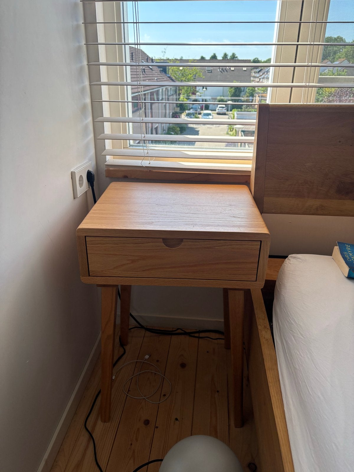 Twee houten nachtkastjes van Loods5 - Zo goed als nieuw, Ophalen, Minder dan 45 cm, Zo goed als nieuw, Minder dan 55 cm