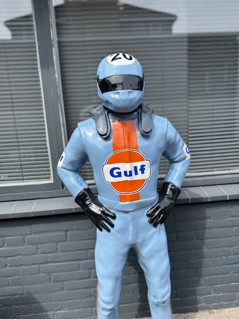 Groot Gulf auto racer beeld