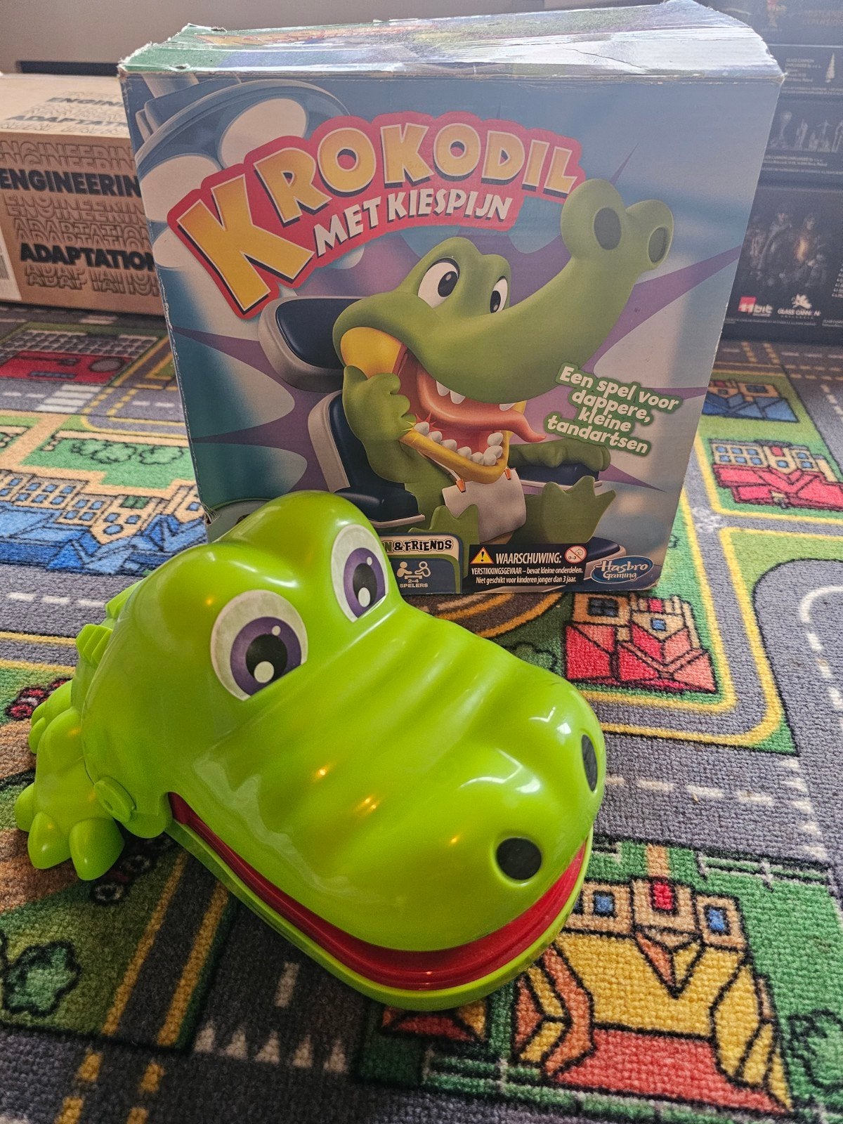 Krokodil met Kiespijn - Leuk familiespel, Een of twee spelers, Ophalen of Verzenden, Gebruikt, Hasbro
