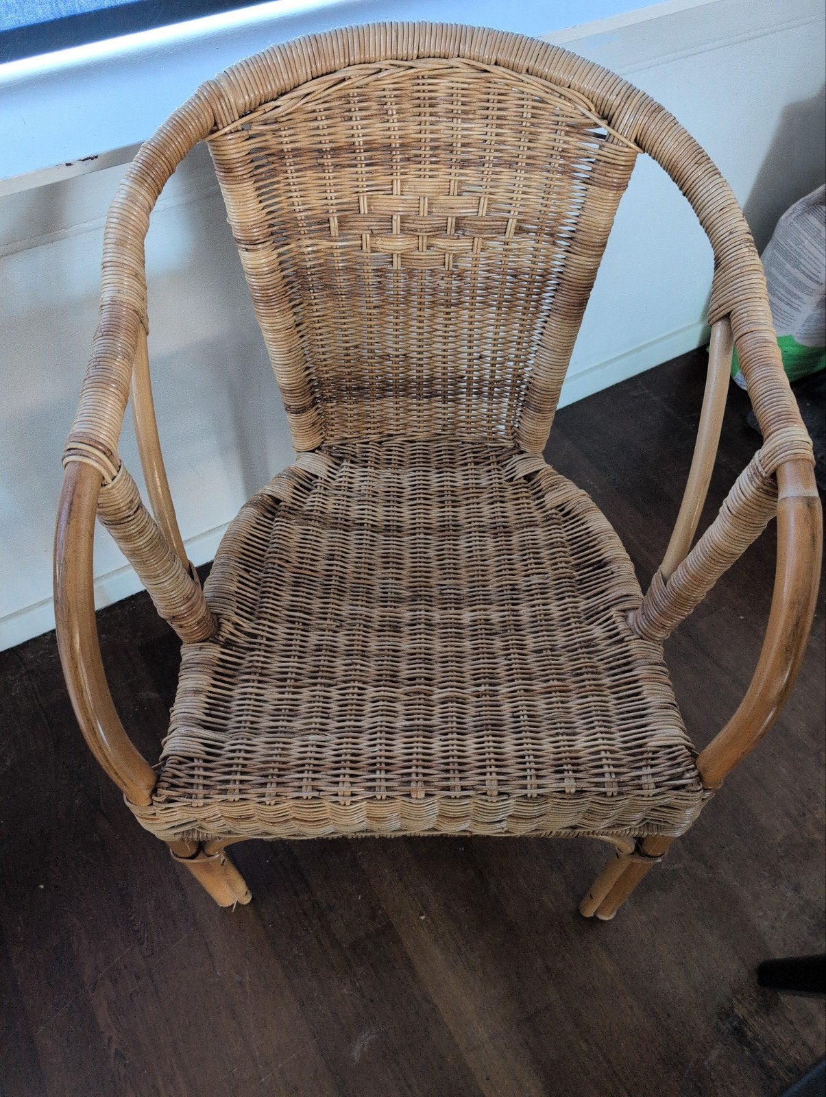 Gratis Ophalen: Rotan Stoel, Huis en Inrichting, Stoelen, Ophalen, Gebruikt, Overige kleuren, Eén