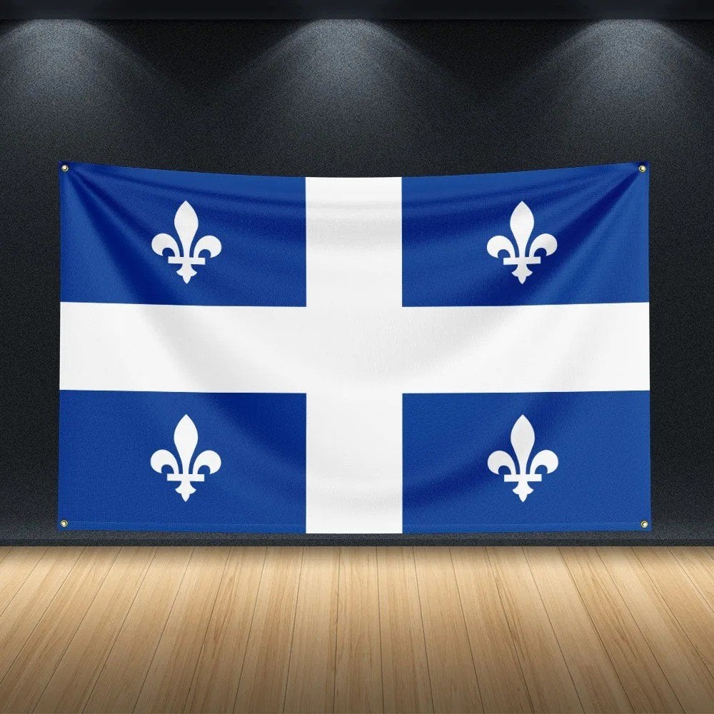 Grote vlag Quebec (150x90cm), Ophalen of Verzenden, Nieuw