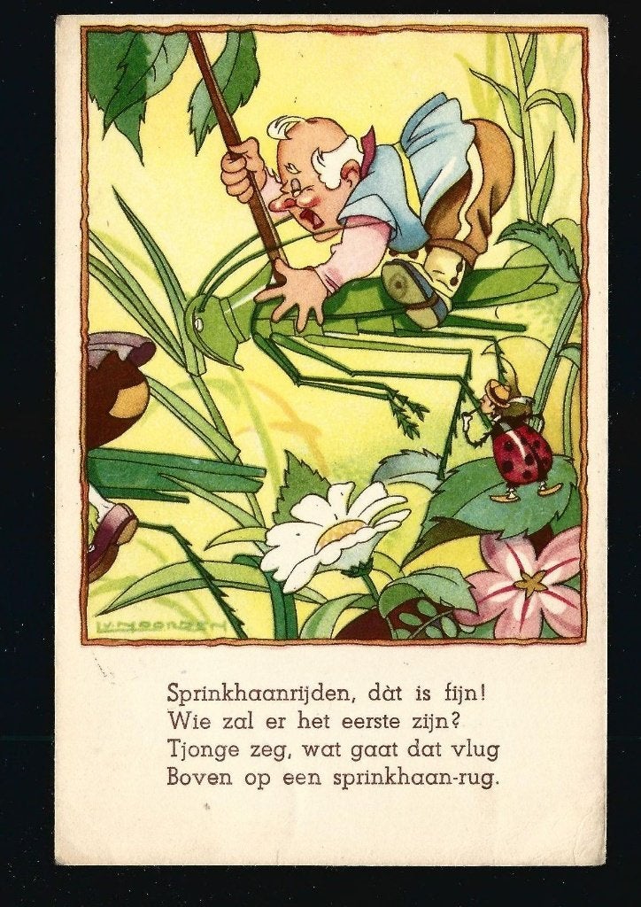 Luc van Noorden kabouterkaart U09, Ophalen of Verzenden, 1940 tot 1960, Gelopen, Sterren en Beroemdheden