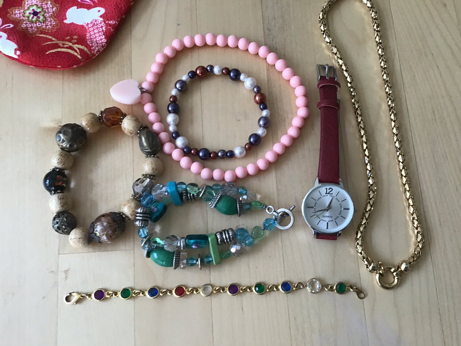 Sieraden en horloge, Ophalen of Verzenden, Zo goed als nieuw, Overige materialen