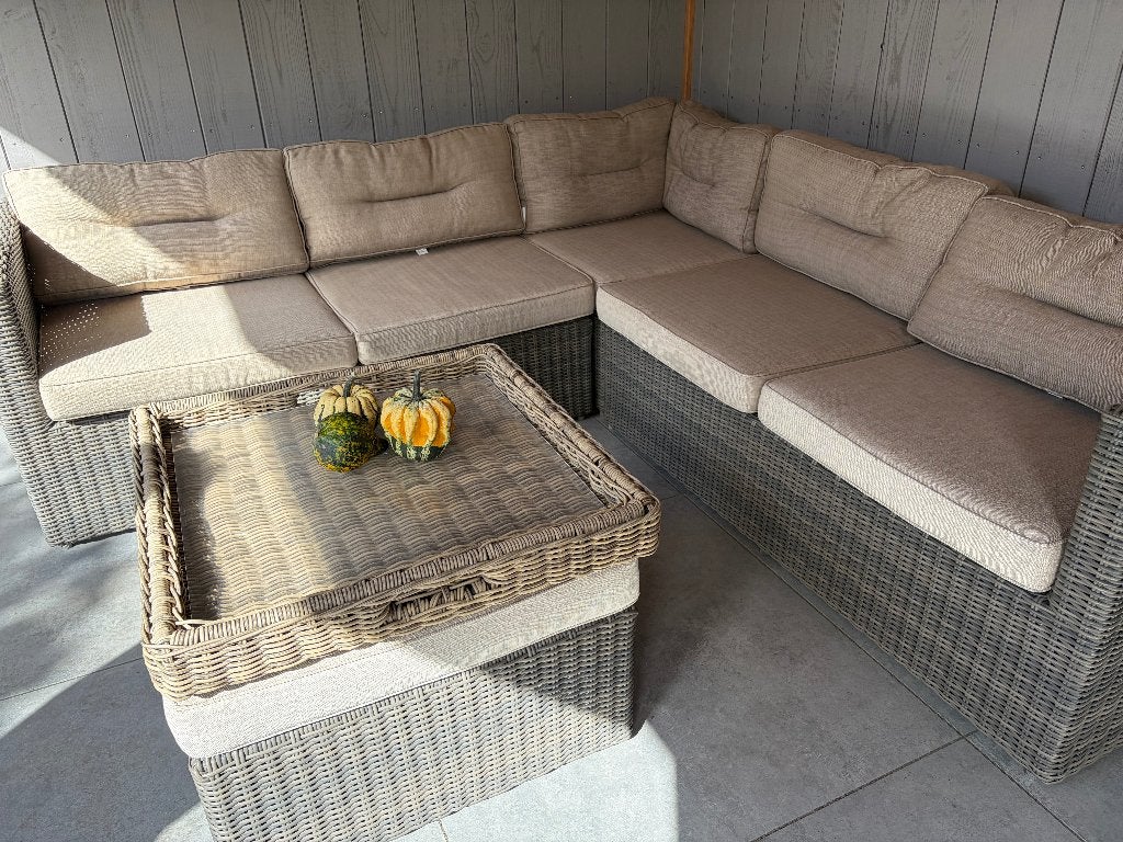 Te Koop: Hartman Loungeset, Ophalen, 5 zitplaatsen, Gebruikt, Bank