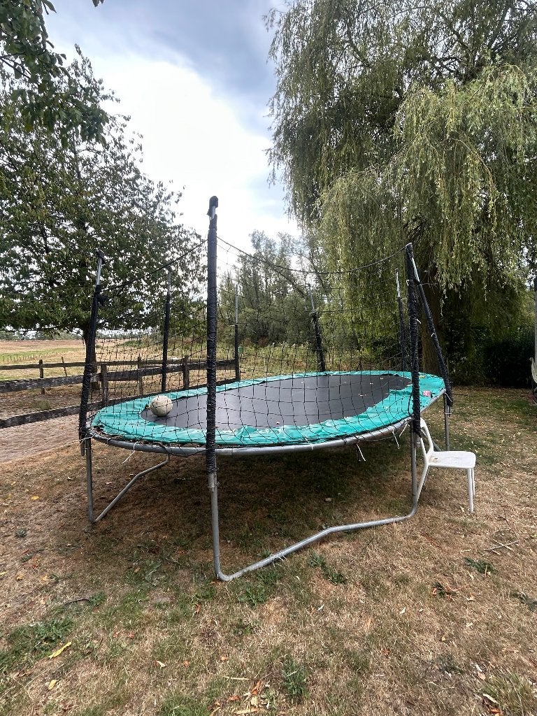 Trampoline Berg, Kinderen en Baby's, Speelgoed | Buiten | Trampolines, Ophalen, Gebruikt