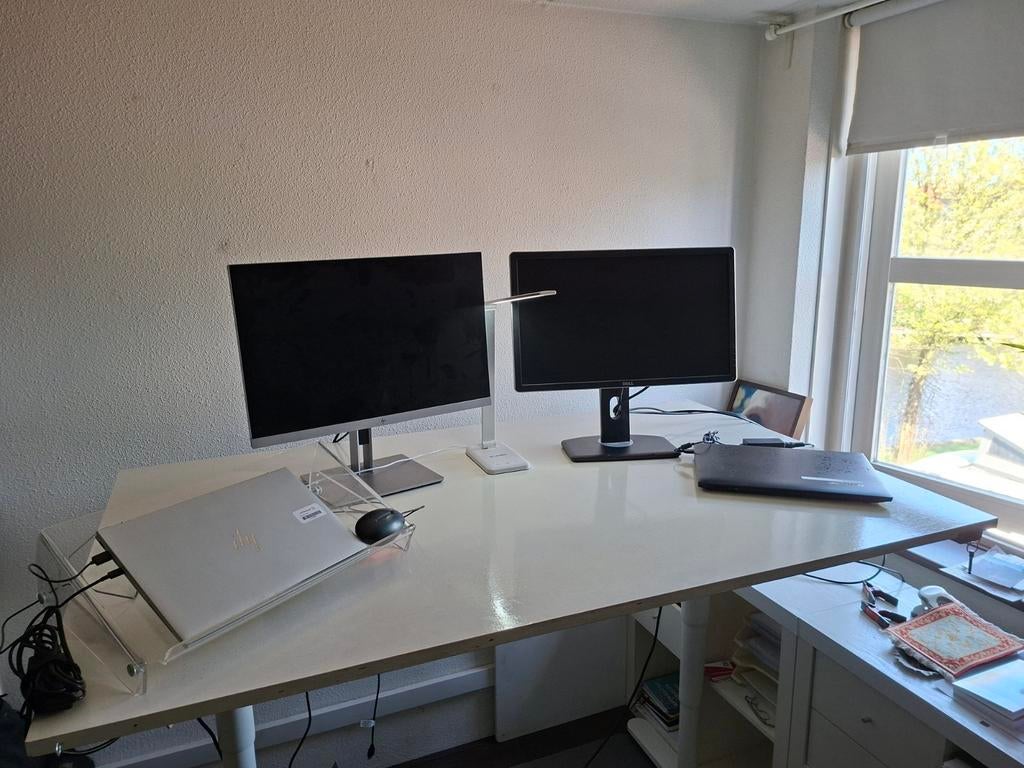 Zit sta bureau, Ophalen, In hoogte verstelbaar, Zo goed als nieuw