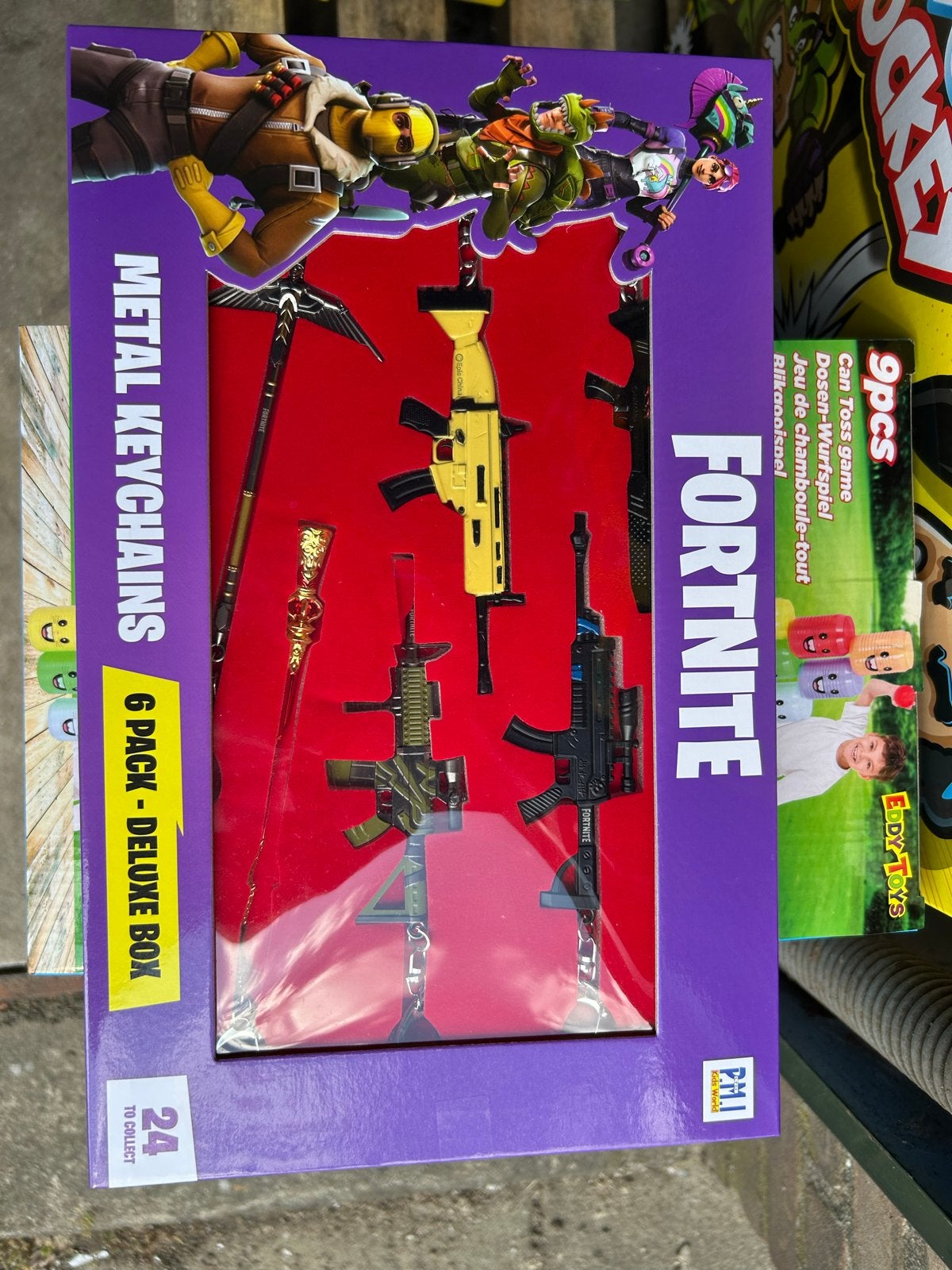 Fortnite Metalen Sleutelhangers - 6-pack Deluxe Box, Ophalen of Verzenden, Nieuw