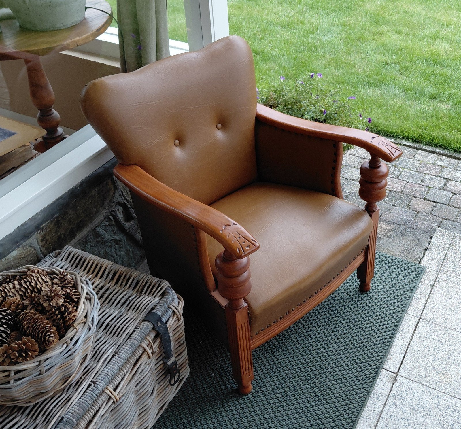 Leuke klassieke fauteuil, Ophalen, Gebruikt, 75 tot 100 cm, 50 tot 75 cm