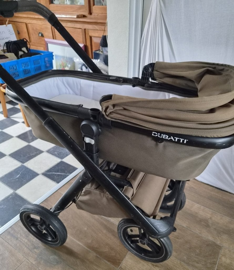 Dubatti kinderwagen, Kinderen en Baby's, Kinderwagens en Combinaties, Gebruikt, Verstelbare duwstang, Ophalen, Kinderwagen