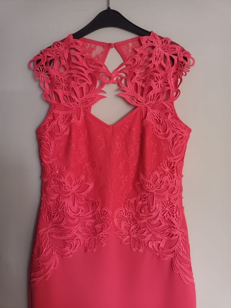 Chique zandloper galajurk, Kleding | Dames, Gelegenheidskleding, Zo goed als nieuw, Galajurk, Maat 38/40 (M), Roze, Verzenden