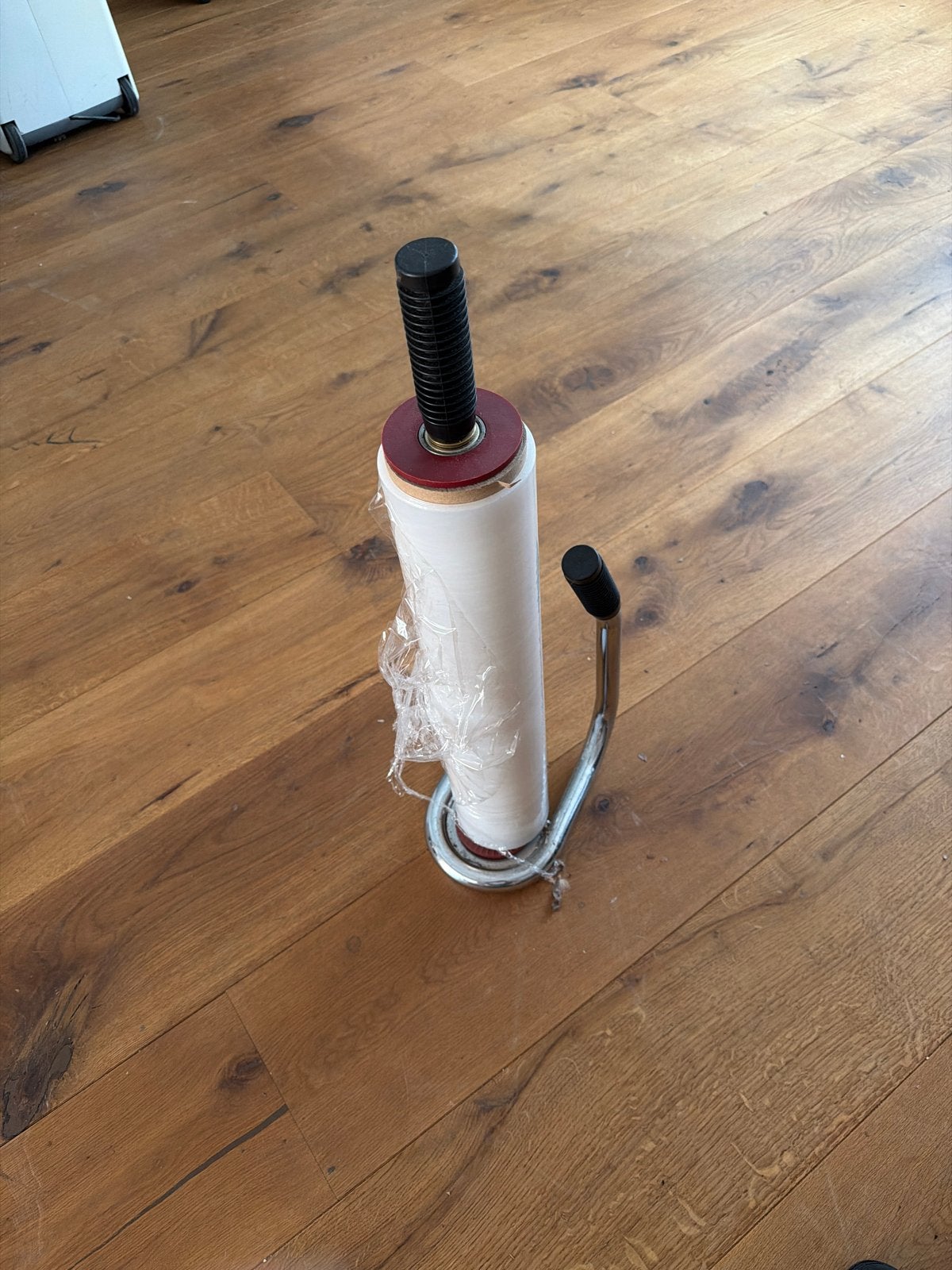 Stretchfolie dispenser met rol wikkelfolie, Ophalen of Verzenden
