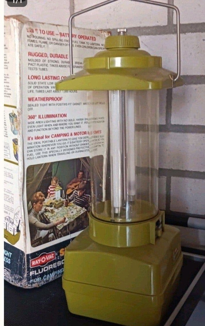 Vintage Ray-O-Vac Fluoresco Camping Lantaarn, Ophalen of Verzenden
