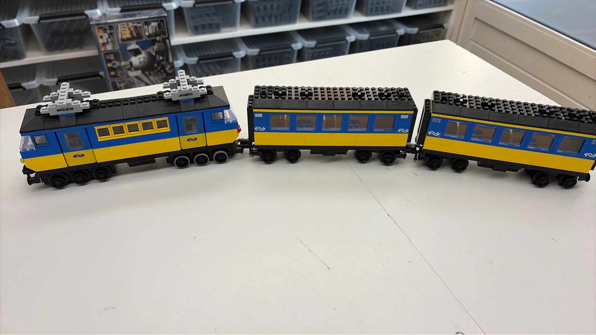 SB3054 Lego trein MOC 12v + verlichting + motor, Ophalen of Verzenden, Zo goed als nieuw
