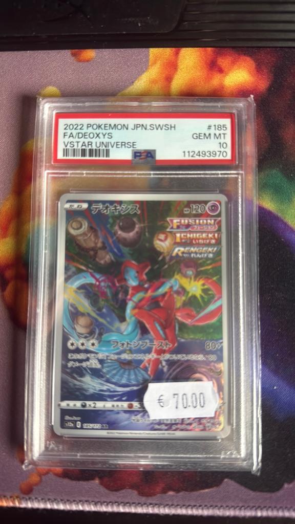 PSA 10 Gem Mint Deoxys VSTAR Universe Pokémon Kaart, Ophalen of Verzenden, Nieuw, Losse kaart
