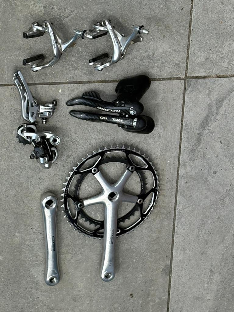 Campagnolo record groepset, Fietsen en Brommers, Fietsonderdelen, Ophalen of Verzenden, Zo goed als nieuw