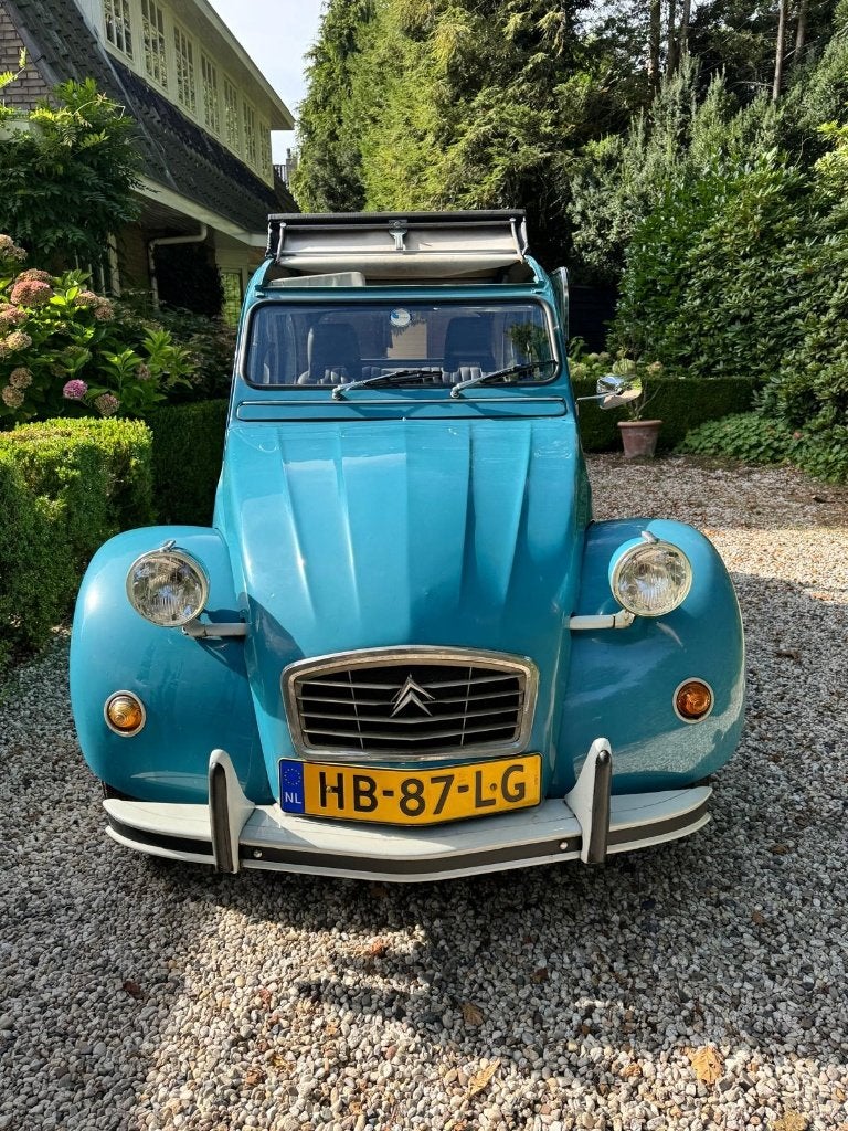 Citroën 2CV 0.6 1981 Blauw, Auto's, Voorwielaandrijving, 602 cc, 2CV, Cabriolet