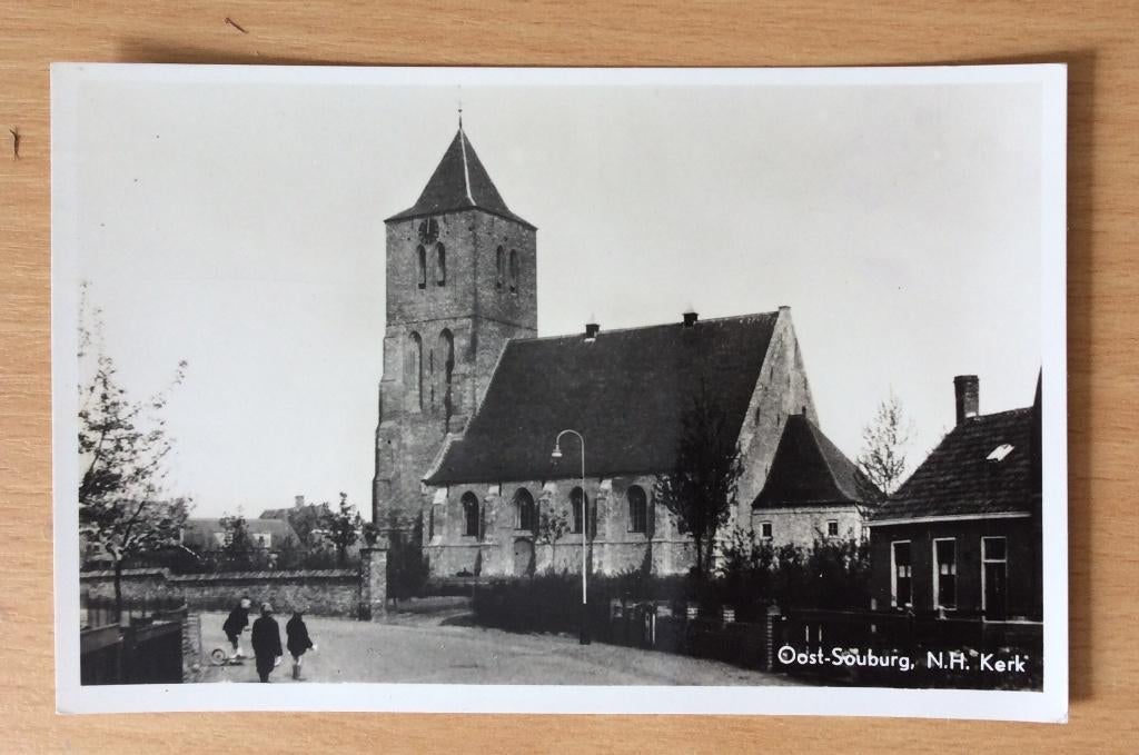 Oost-Souburg, NH Kerk, Ophalen of Verzenden, 1940 tot 1960, Ongelopen, Zeeland