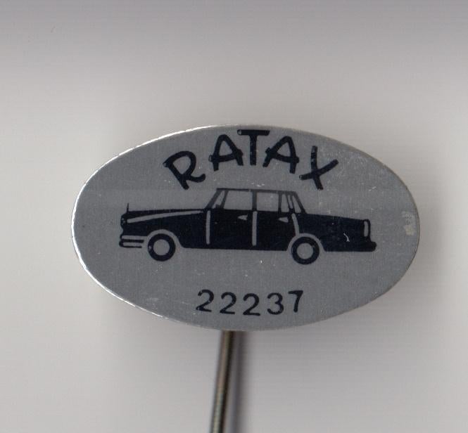 Ratax Taxi Auto speldje, Verzamelen, Gebruikt, Niet vindbaar, Niet vindbaar, Speldje of Pin