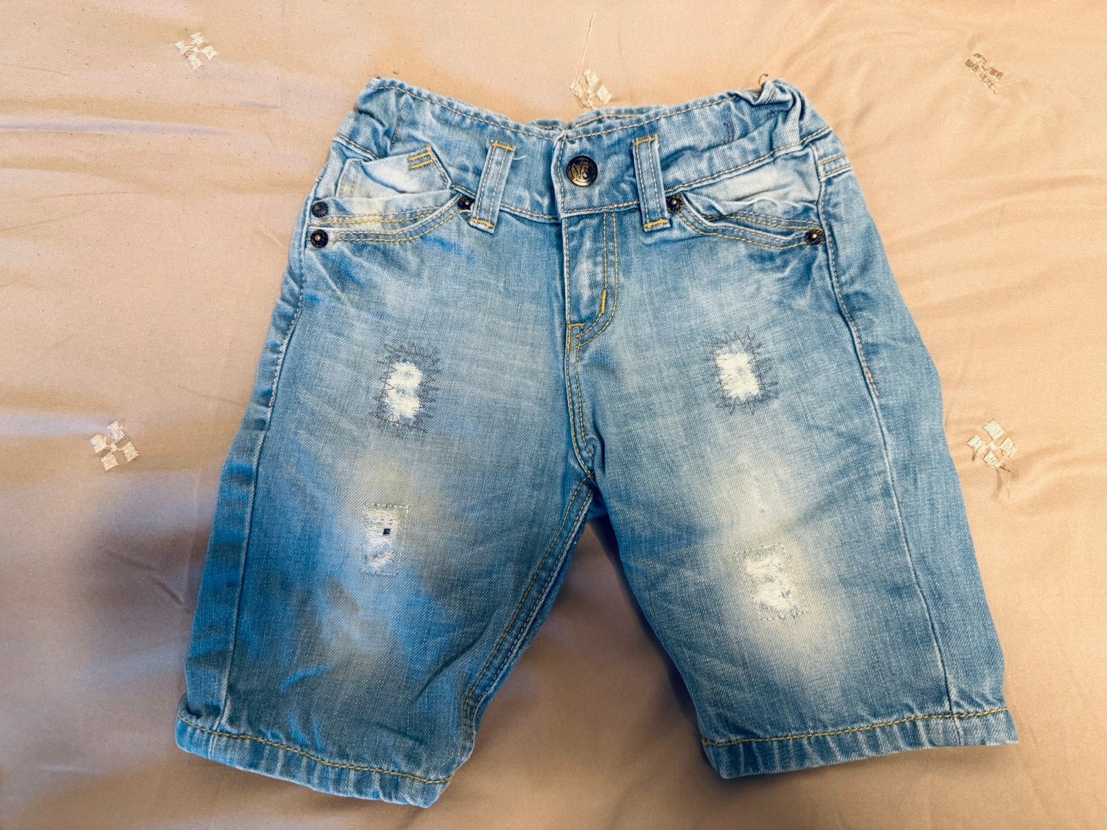 Vingino licht blauwe korte jeans spijkerbroek maat 4/104, Kinderen en Baby's, Kinderkleding | Maat 104, Ophalen of Verzenden, Nieuw
