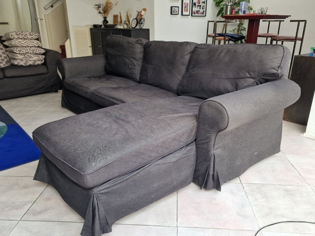 GRATIS VANDAAG: IKEA EKTORP 3-zitsbank met Chaise Longue, Huis en Inrichting, Banken | Bankstellen, Ophalen, 250 tot 300 cm, Gebruikt