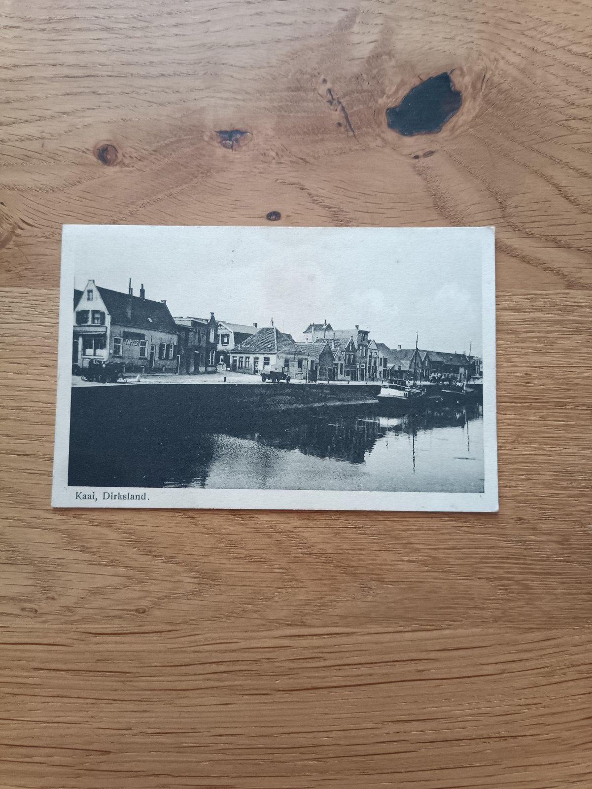 Oude Ansichtkaart Kaai, Dirksland, Ophalen of Verzenden, Voor 1920, Gelopen, Zuid-Holland