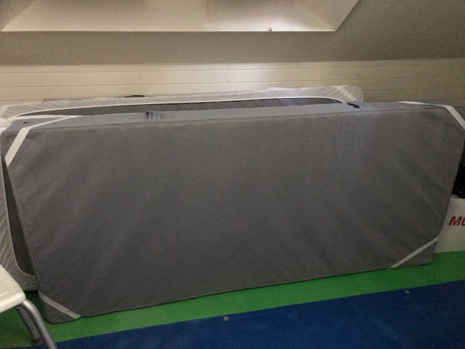 Eikenhouten bedframe met lattenbodem en matras, Ophalen, 90 cm, Eenpersoons, 200 cm
